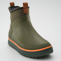 Dark Olive : Lowtide Men's Rain Boots - Three-Quarter Front View