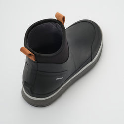 Black : Lowtide Women's Rain Boots - Three-Quarter Back View