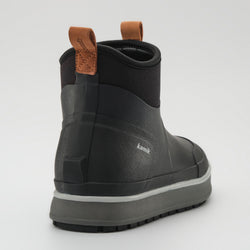Black : Lowtide Women's Rain Boots - Three-Quarter Back View