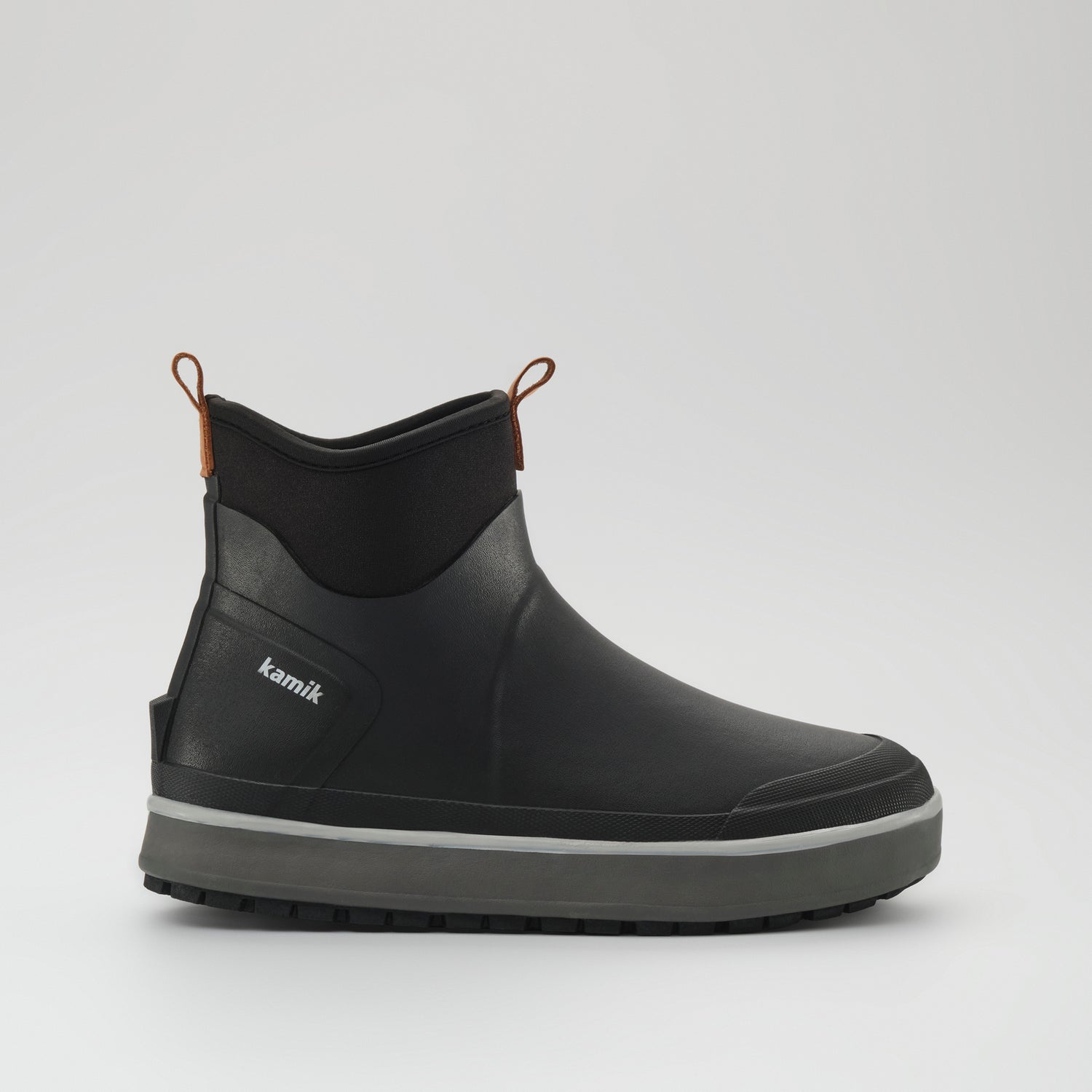 Black : Lowtide Men's Rain Boots - Side View