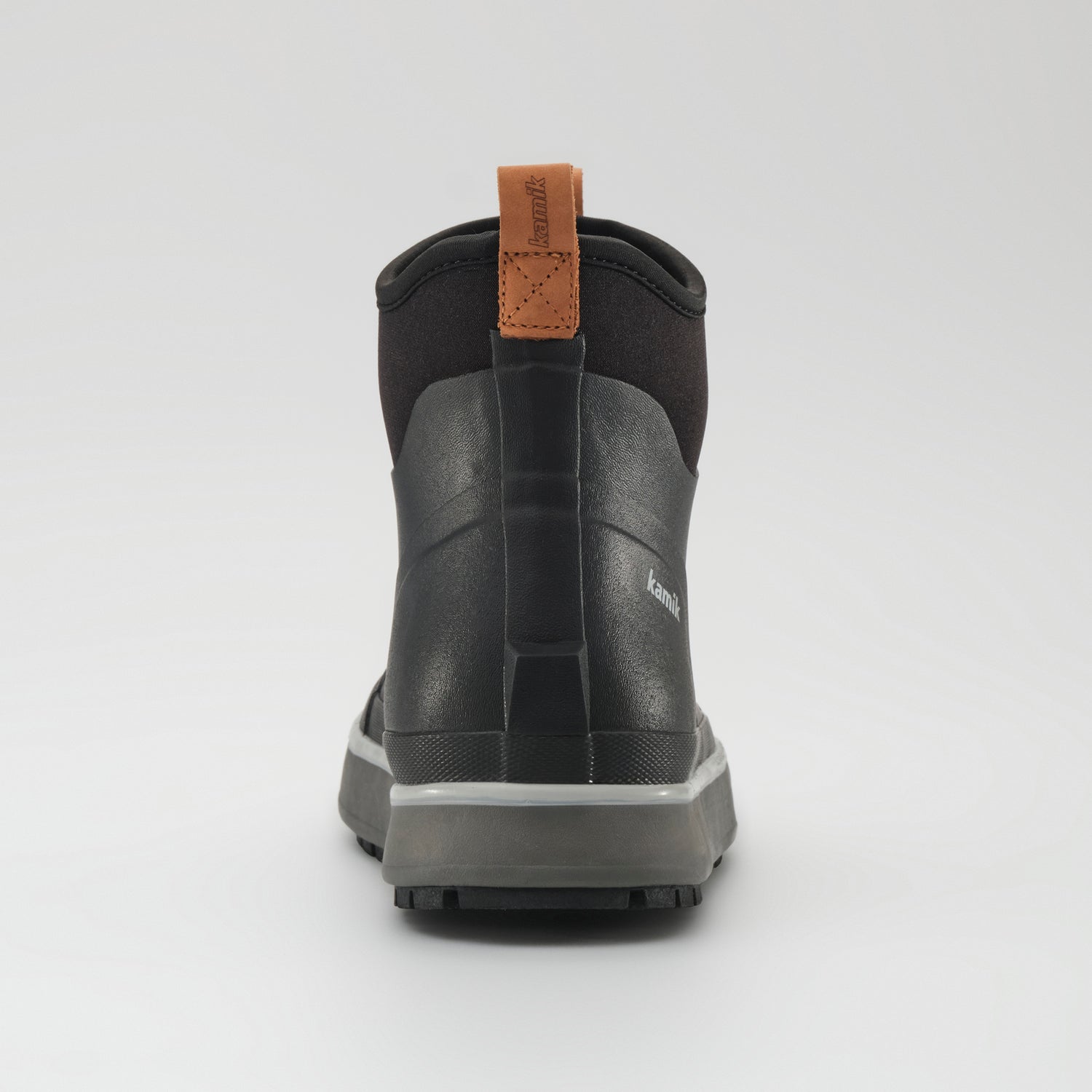 Black : Lowtide Men's Rain Boots - Back View