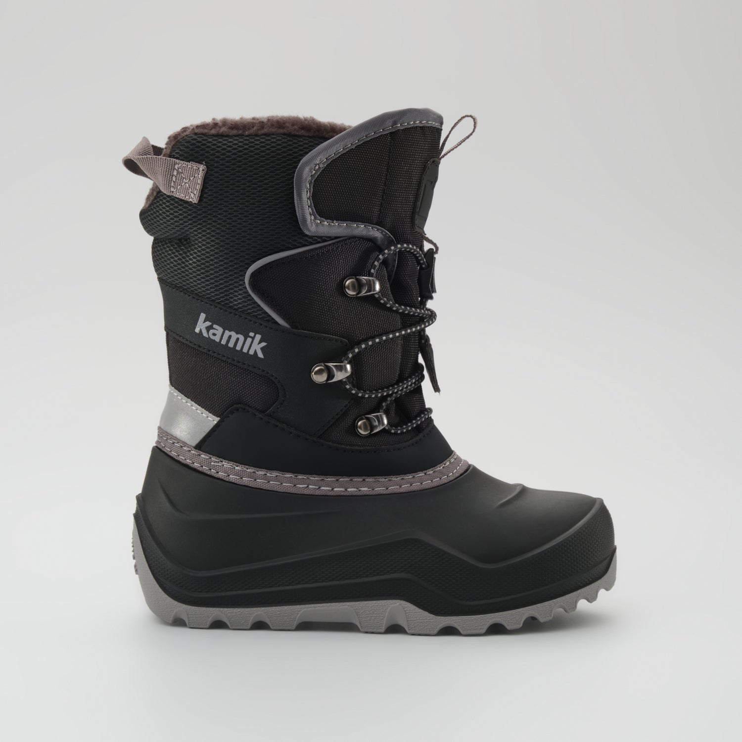 Black : Luke EZ Kids Winter Boots - Side View