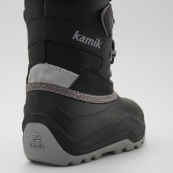 Black : Luke EZ Kids Winter Boots - Close-up Back View