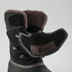 Black : Luke EZ Kids Winter Boots - EZ-ON-OFF View