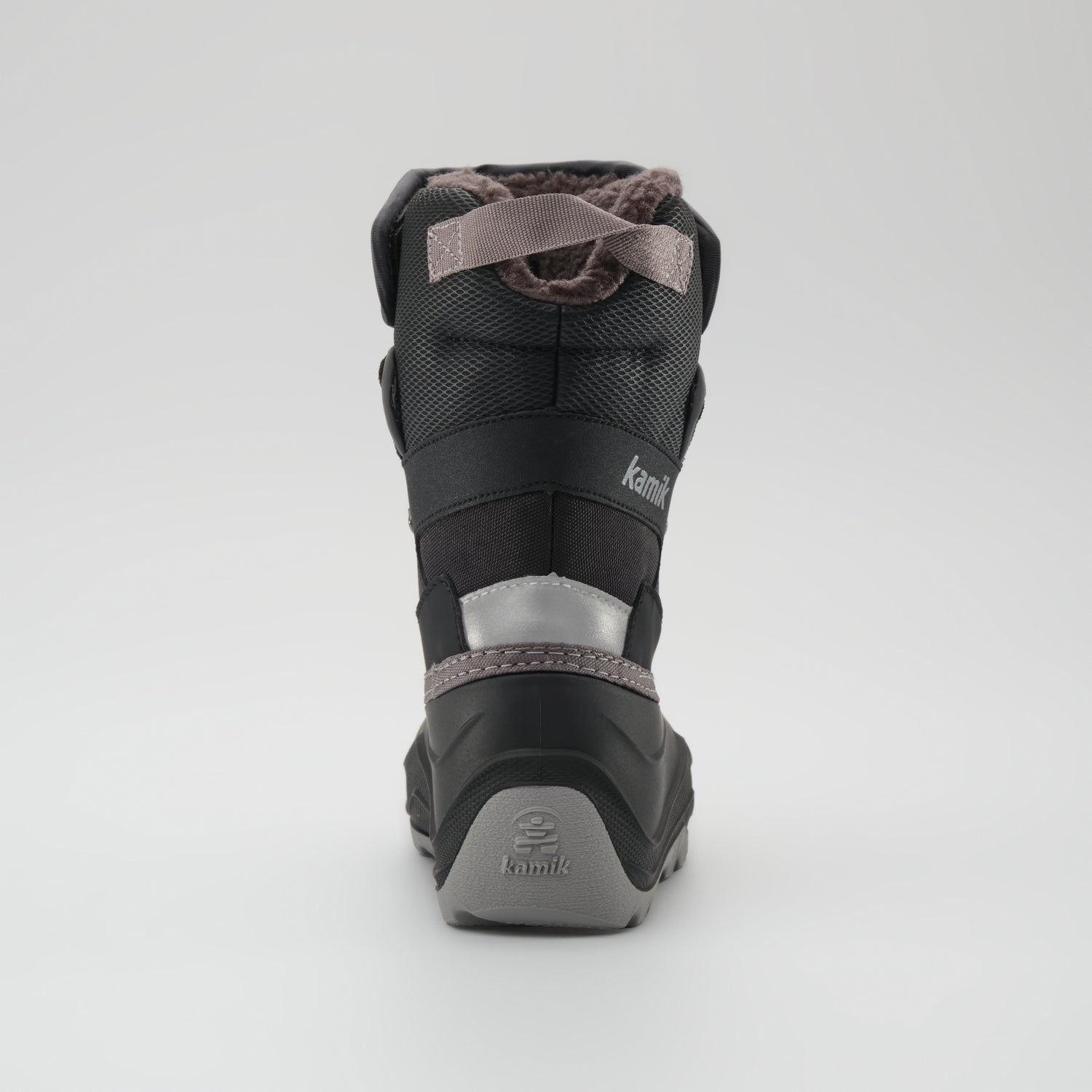 Black : Luke EZ Kids Winter Boots - Back View
