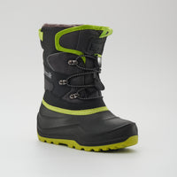Charcoal-Lime : Luke EZ Kids Winter Boots - Main View