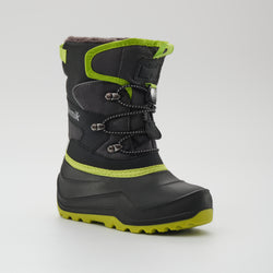 Charcoal-Lime : Luke EZ Kids Winter Boots - Main View
