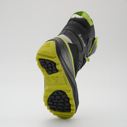 Charcoal-Lime : Luke EZ Kids Winter Boots - Outsole View