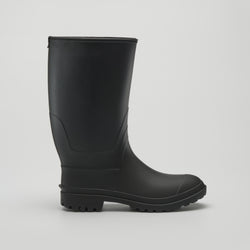 Black : Michael Men's Rain Boots - Side View