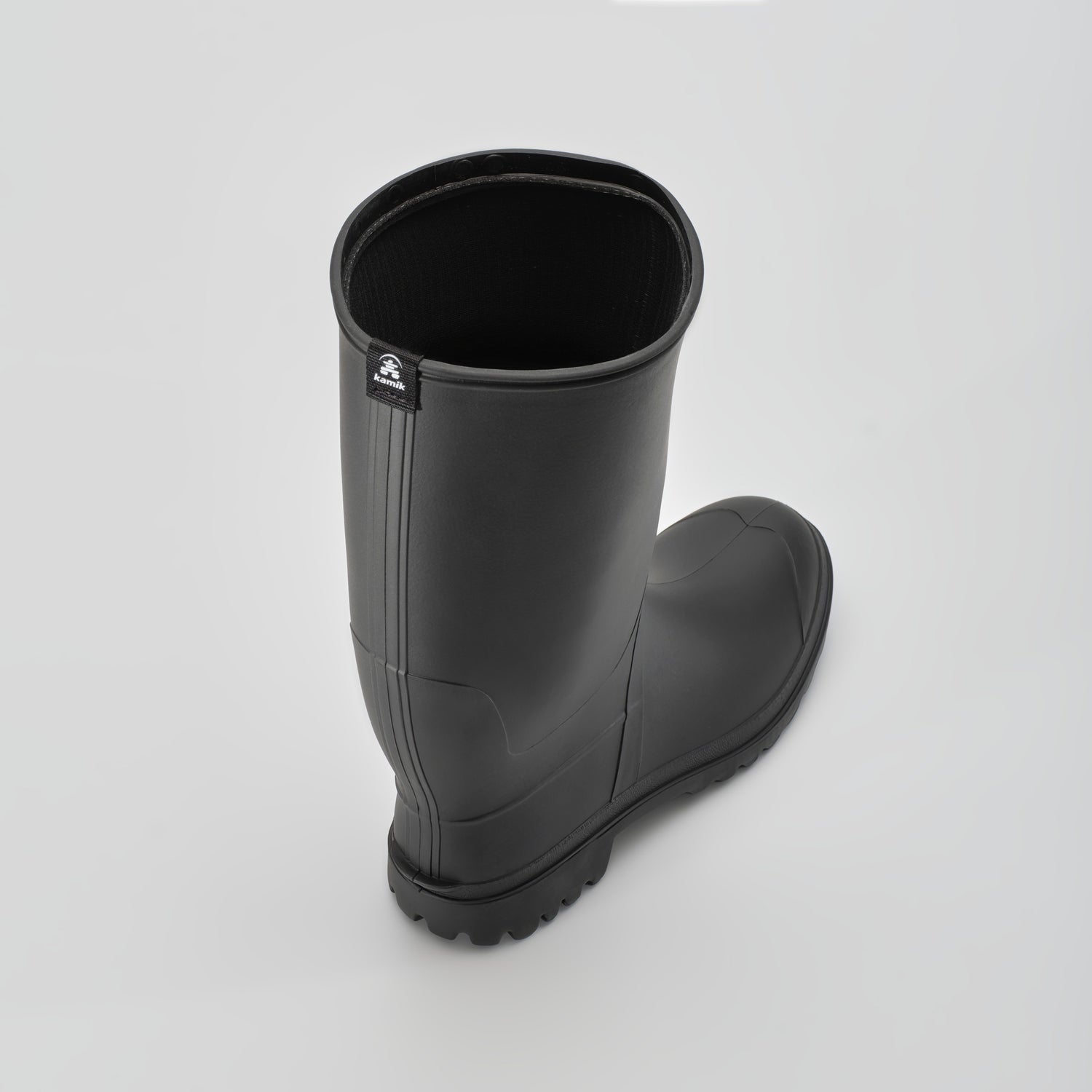 Black : Michael Men's Rain Boots - Top View