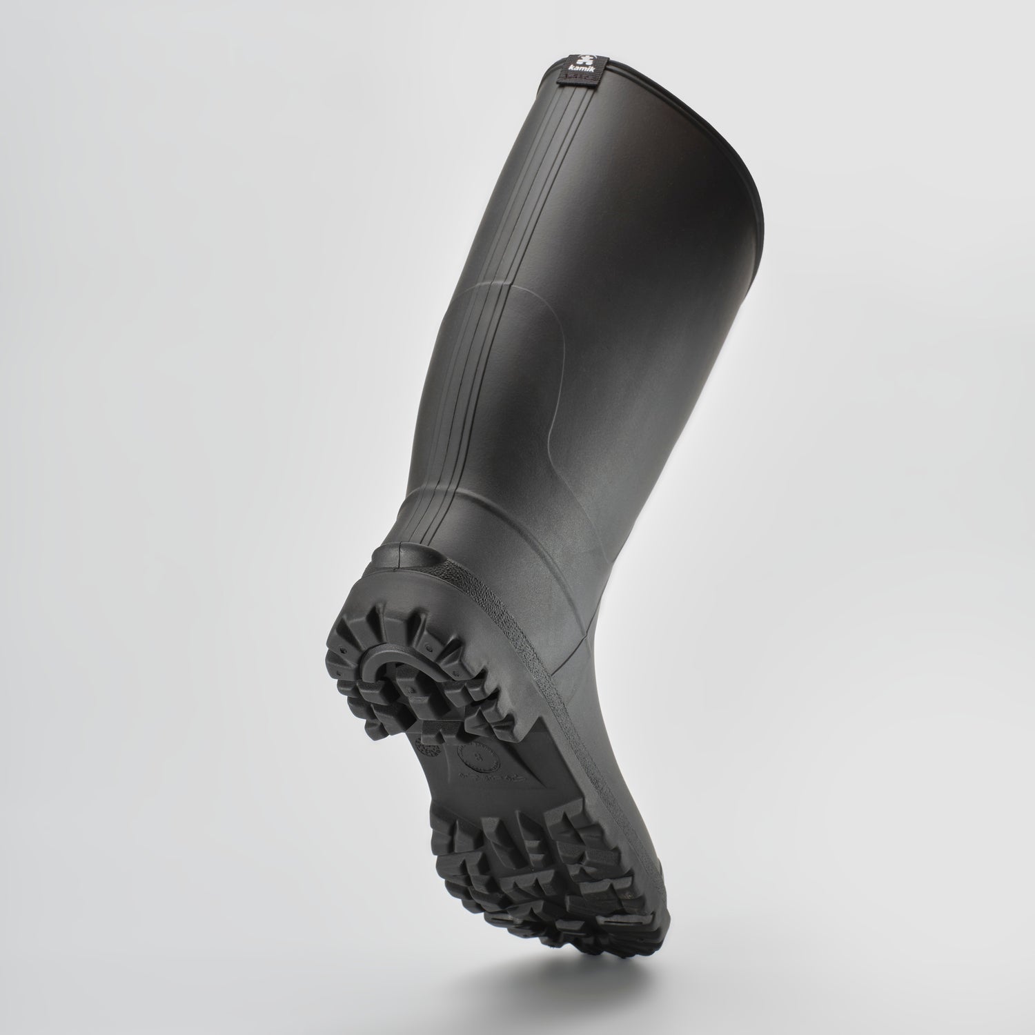 Black : Michael Men's Rain Boots - Outsole View