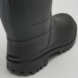 Black : Michael Men's Rain Boots - Three-Quarter View Close-up