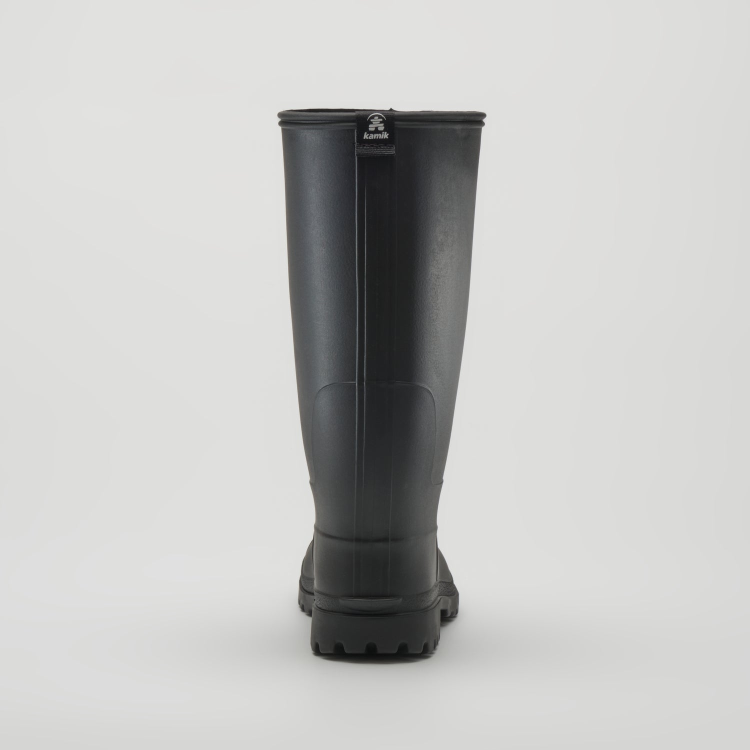 Black : Michael Men's Rain Boots - Back View