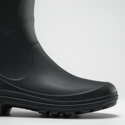 Black : Miranda Women's Rain Boots - Side View Close-up