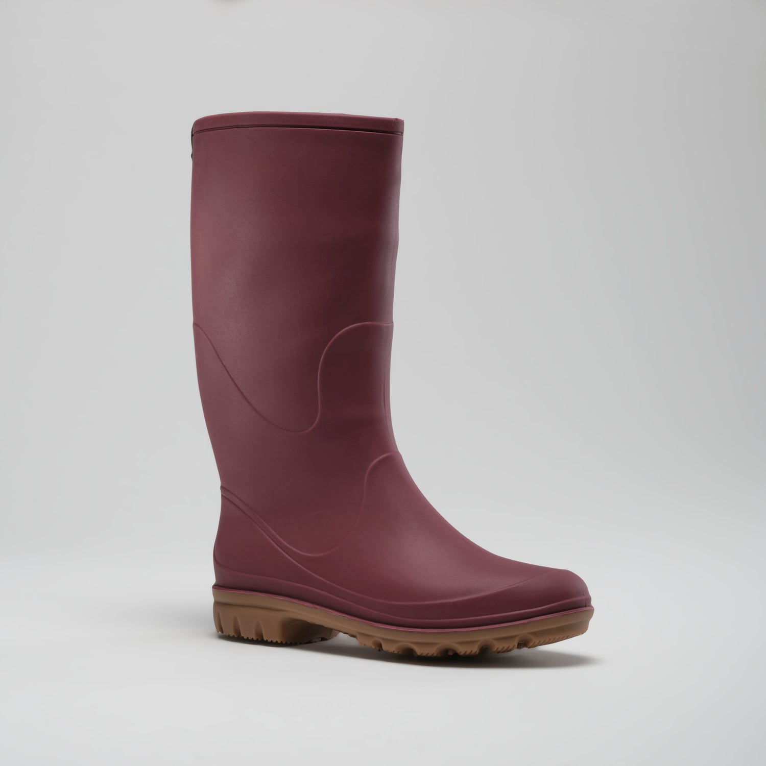 Burgundy : Miranda Women's Rain Boots - Main View