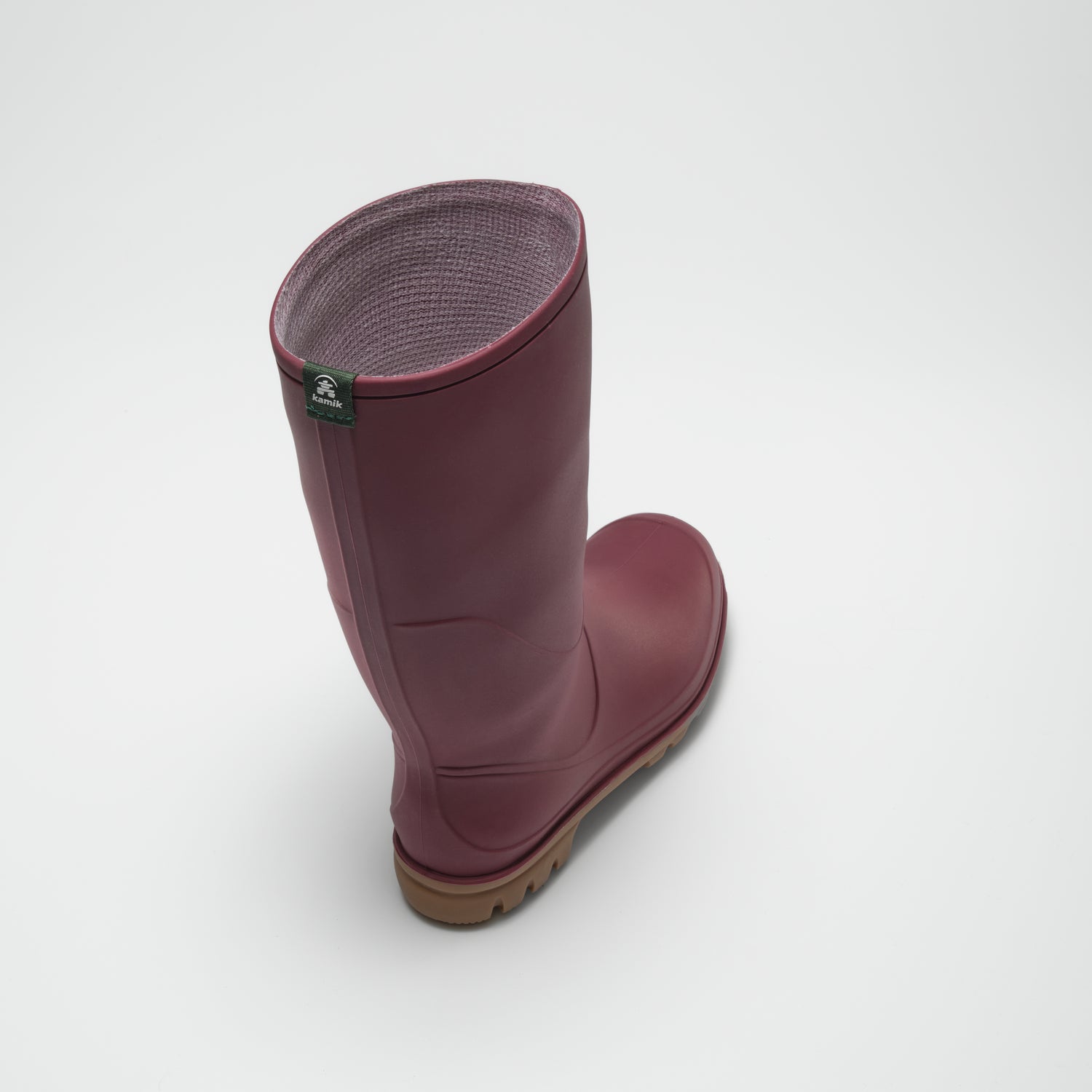Burgundy : Miranda Women's Rain Boots - Top View