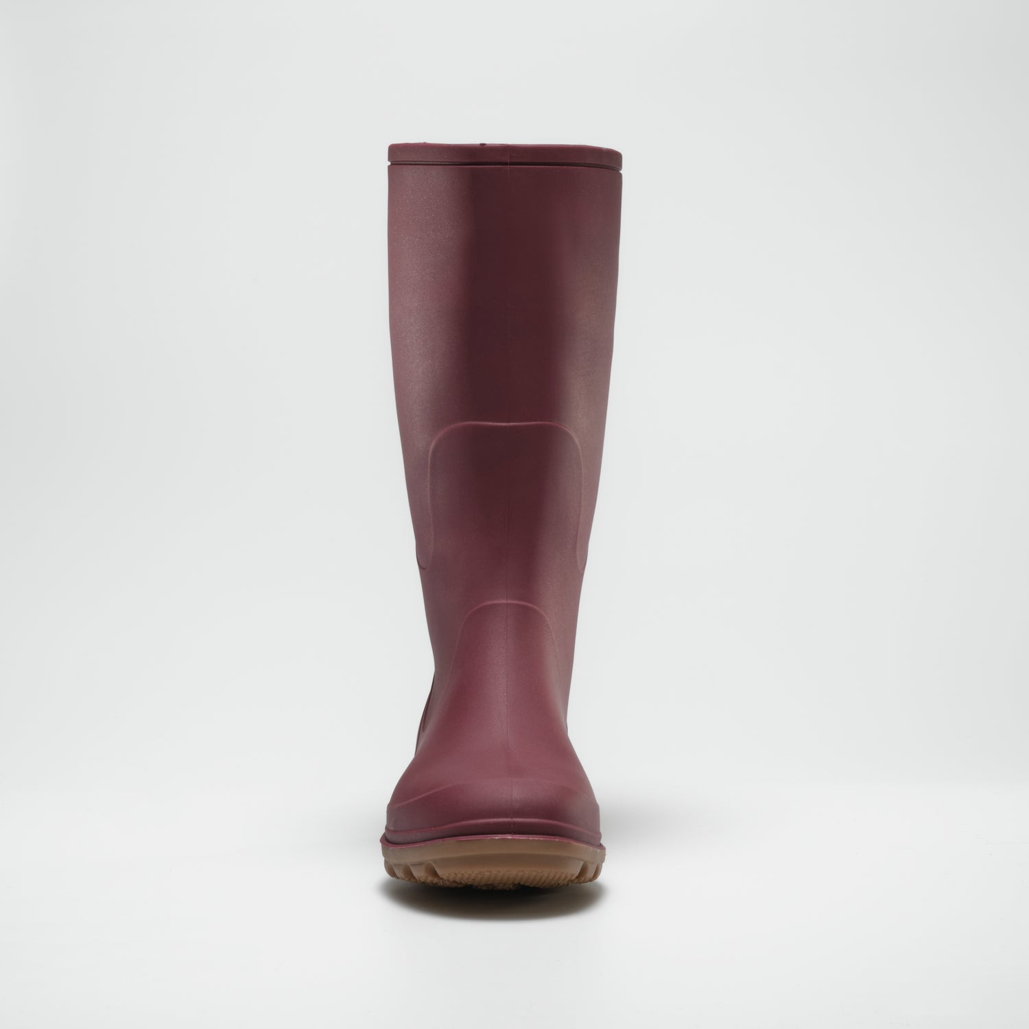 Burgundy : Miranda Women's Rain Boots - Front View