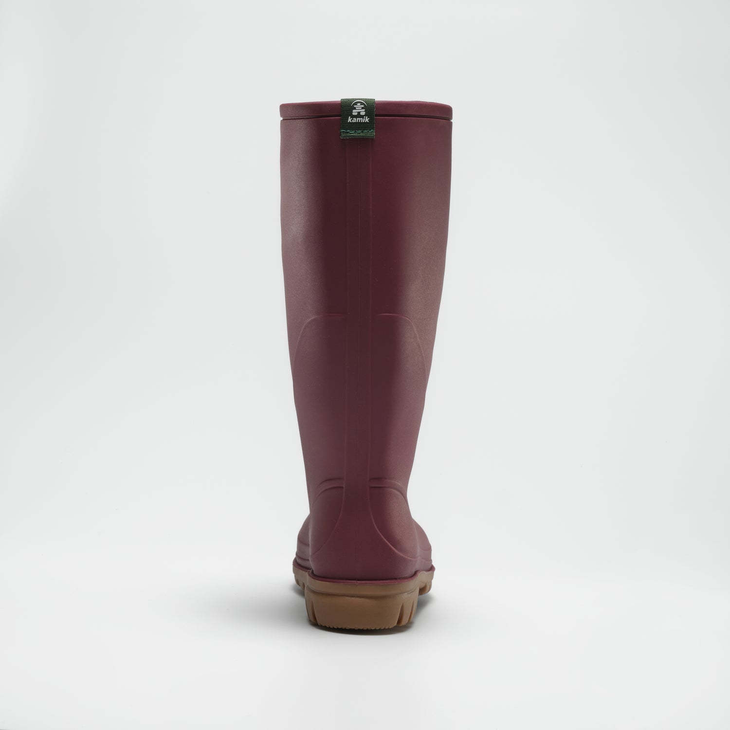 Burgundy : Miranda Women's Rain Boots - Back View