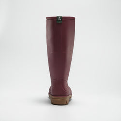 Burgundy : Miranda Women's Rain Boots - Back View