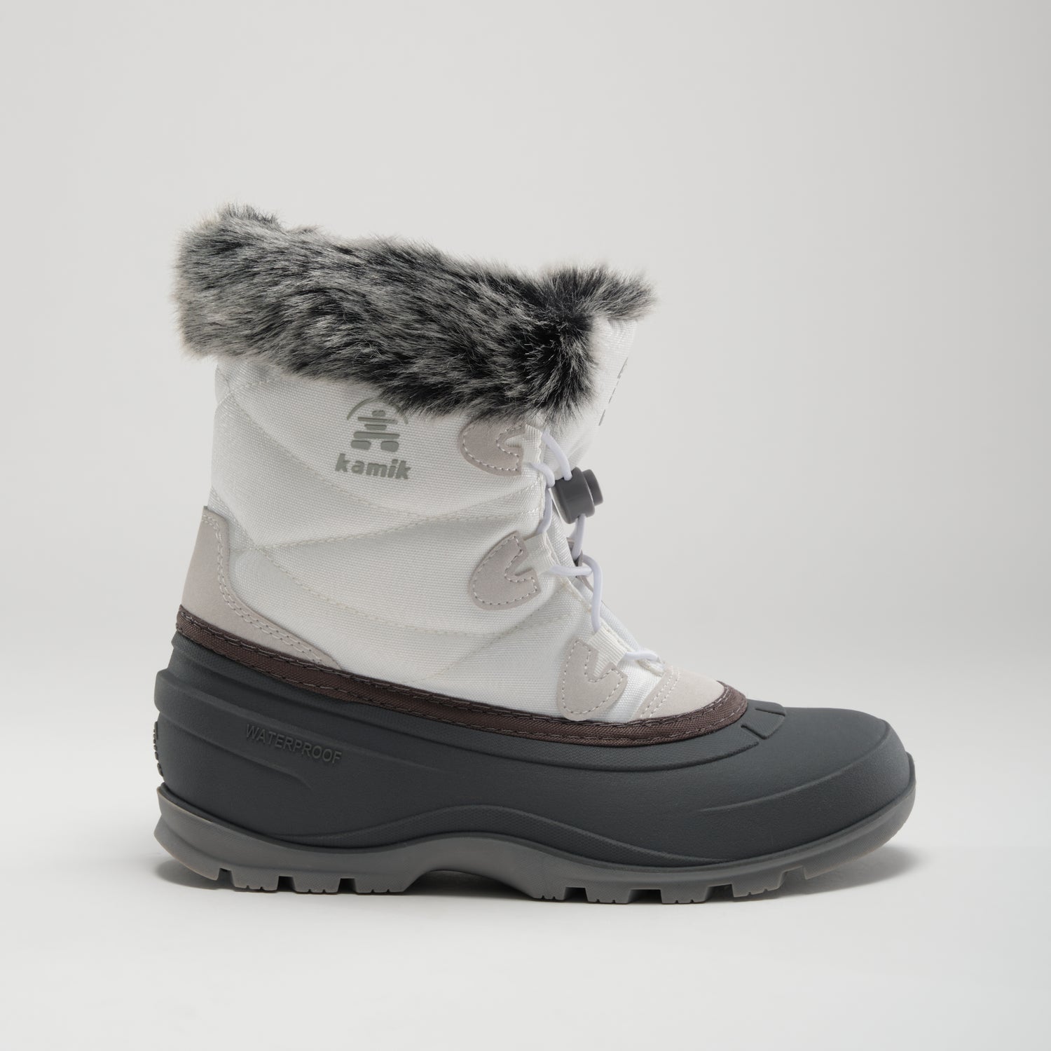 White : Momentum Low 2 Women's Winter Boots - Side View