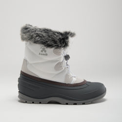 White : Momentum Low 2 Women's Winter Boots - Side View