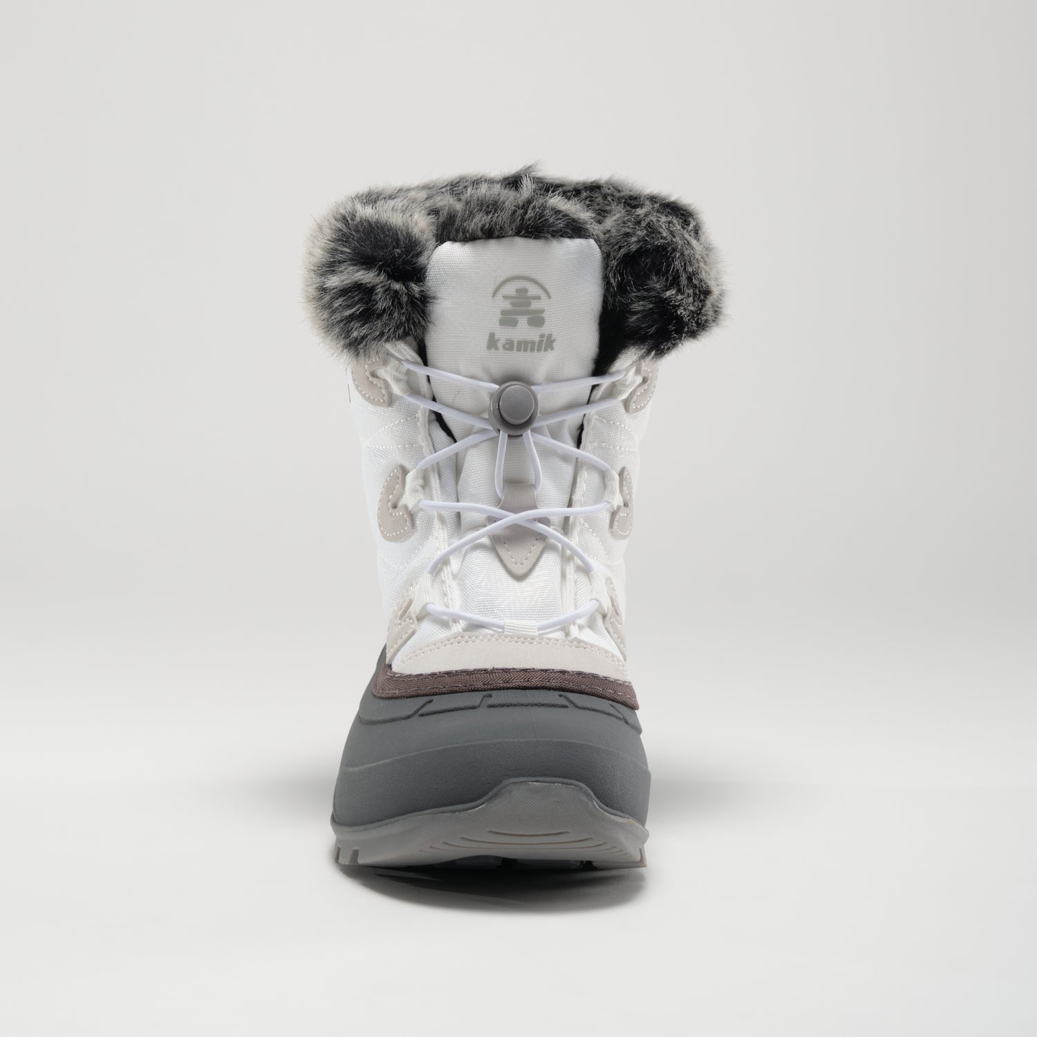 White : Momentum Low 2 Women's Winter Boots - Front View