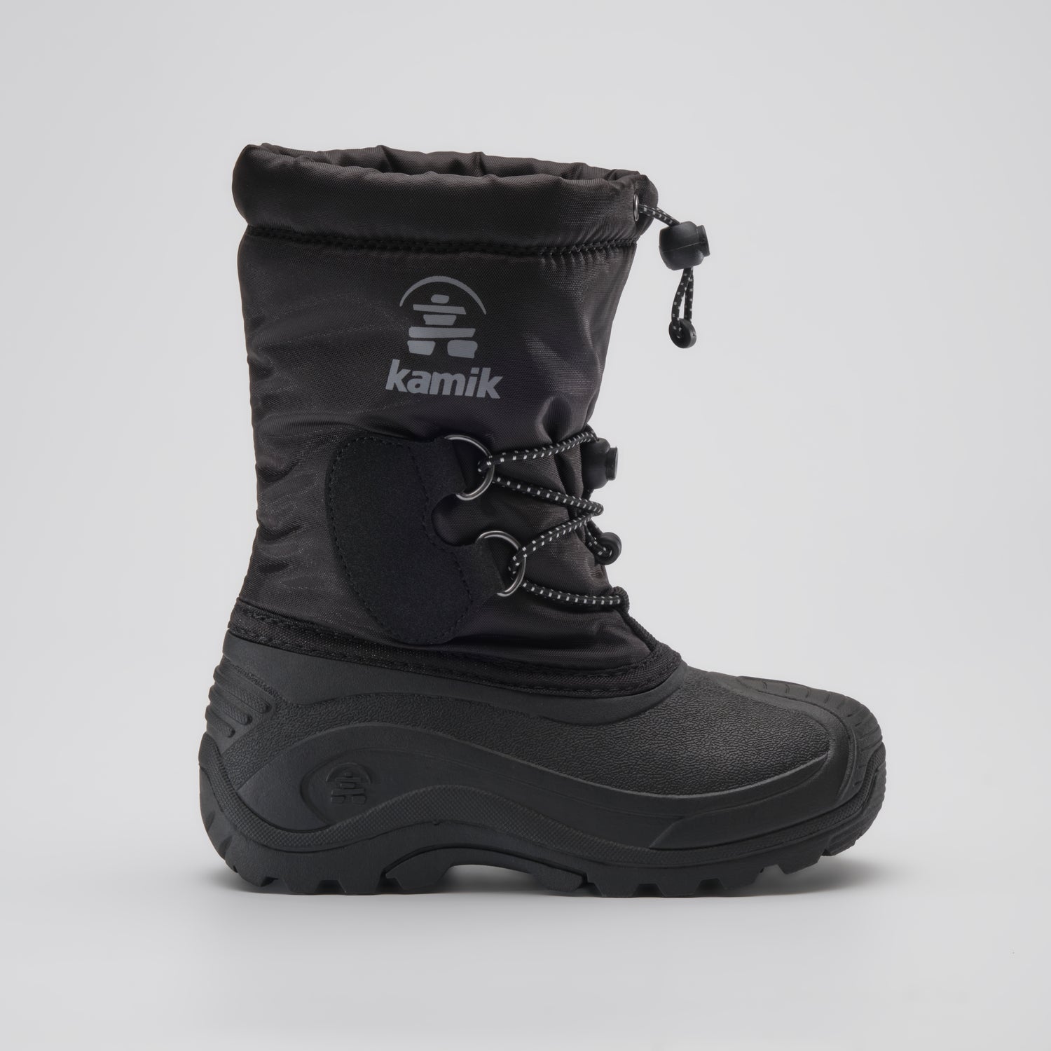 Black : Northpole Kids Winter Boots - Side View