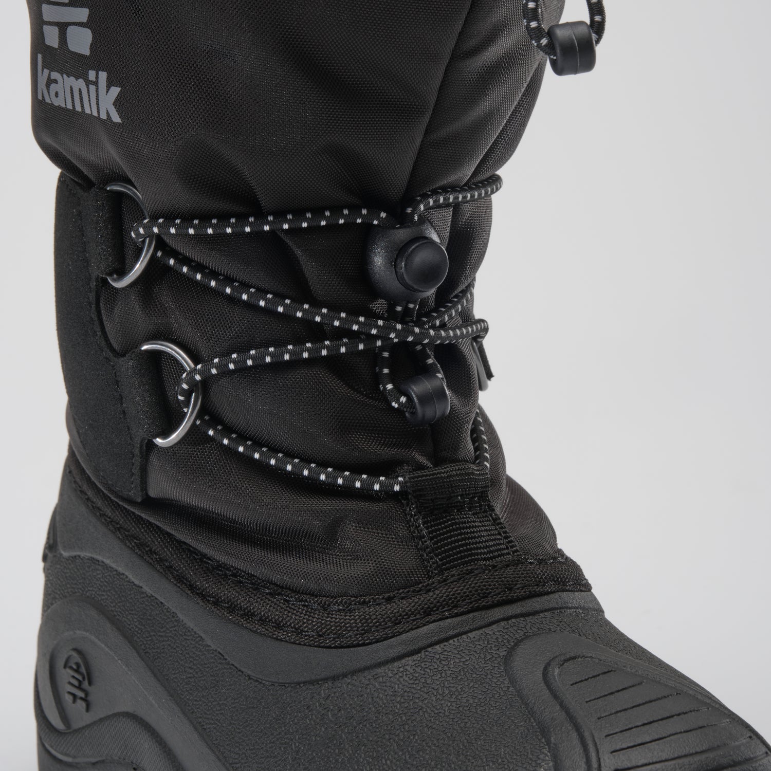 Black : Northpole Kids Winter Boots - Laces View