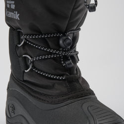 Black : Northpole Kids Winter Boots - Laces View