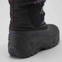 Black : Northpole Kids Winter Boots - Close-up Back View