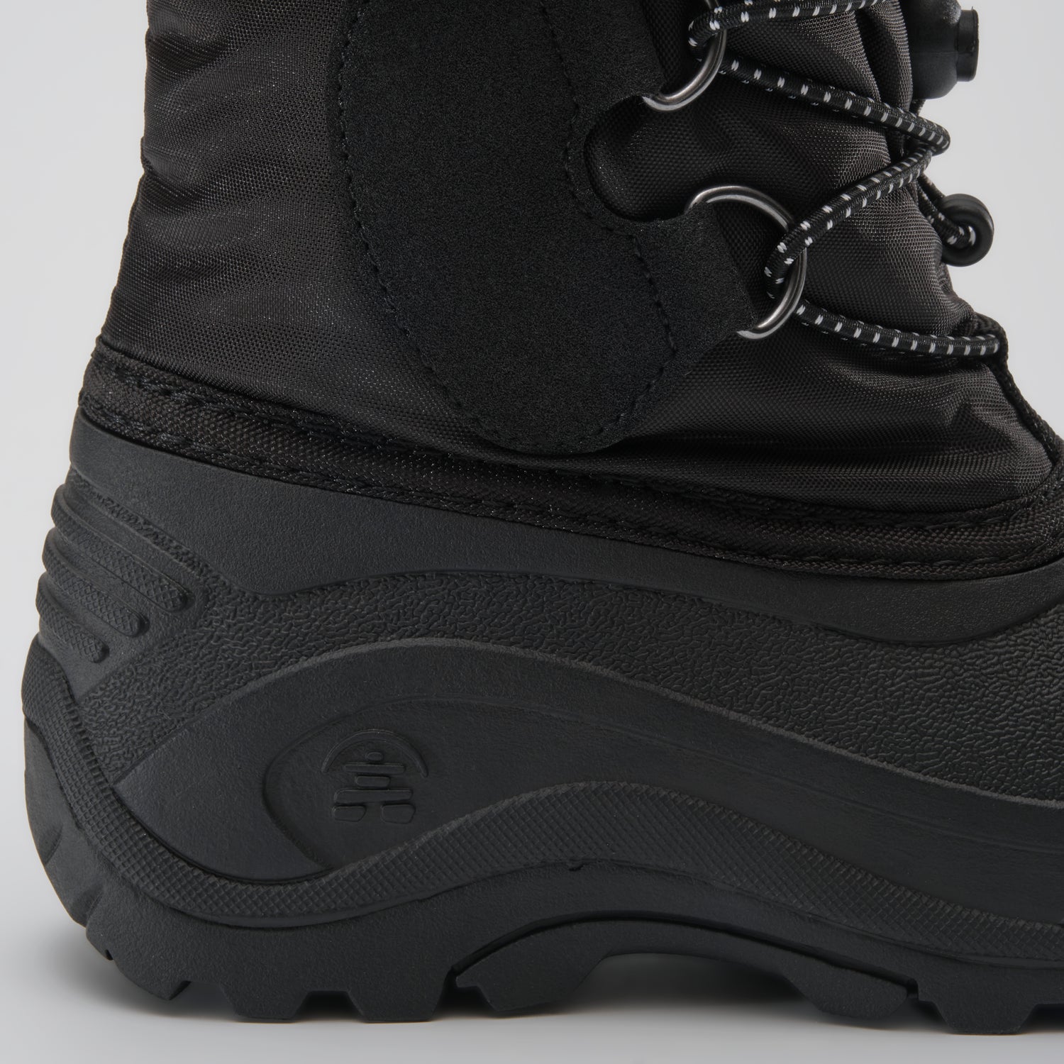 Black : Northpole Kids Winter Boots - Close-up Side View