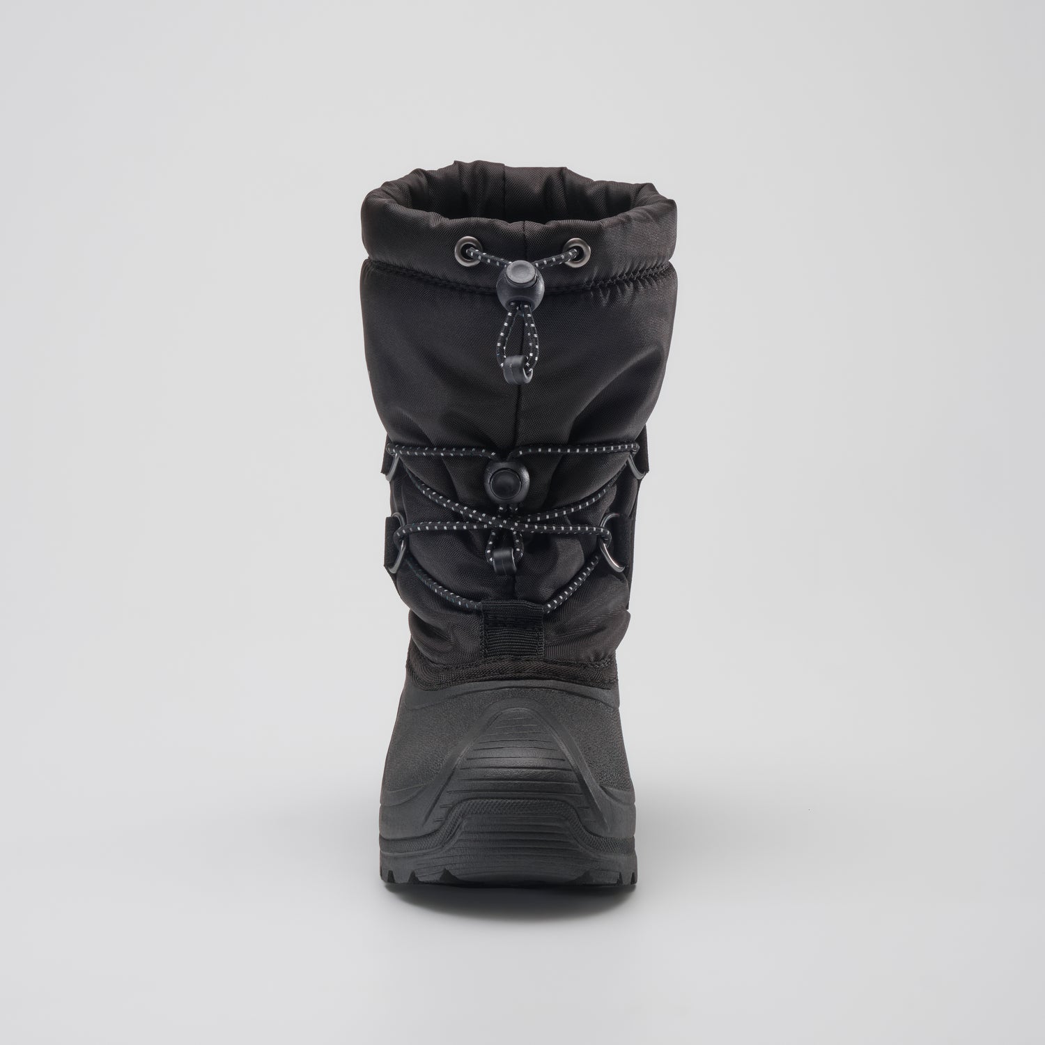 Black : Northpole Kids Winter Boots - Front View