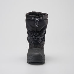 Black : Northpole Kids Winter Boots - Front View
