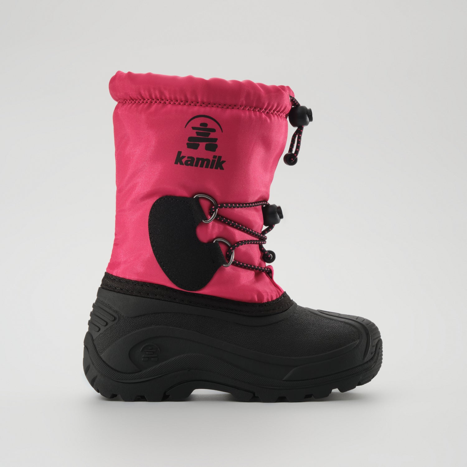 Magenta : Northpole Kids Winter Boots - Side View