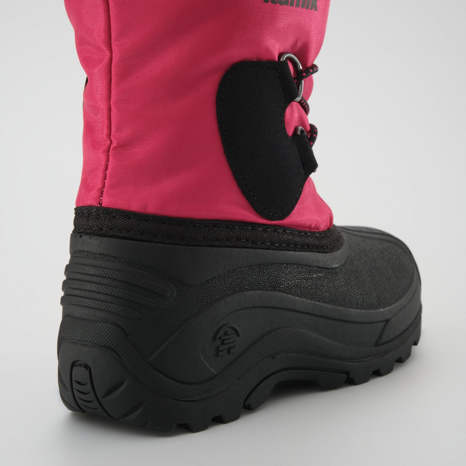 Magenta : Northpole Kids Winter Boots - Close-up Back View