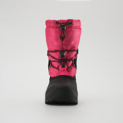Magenta : Northpole Kids Winter Boots - Front View