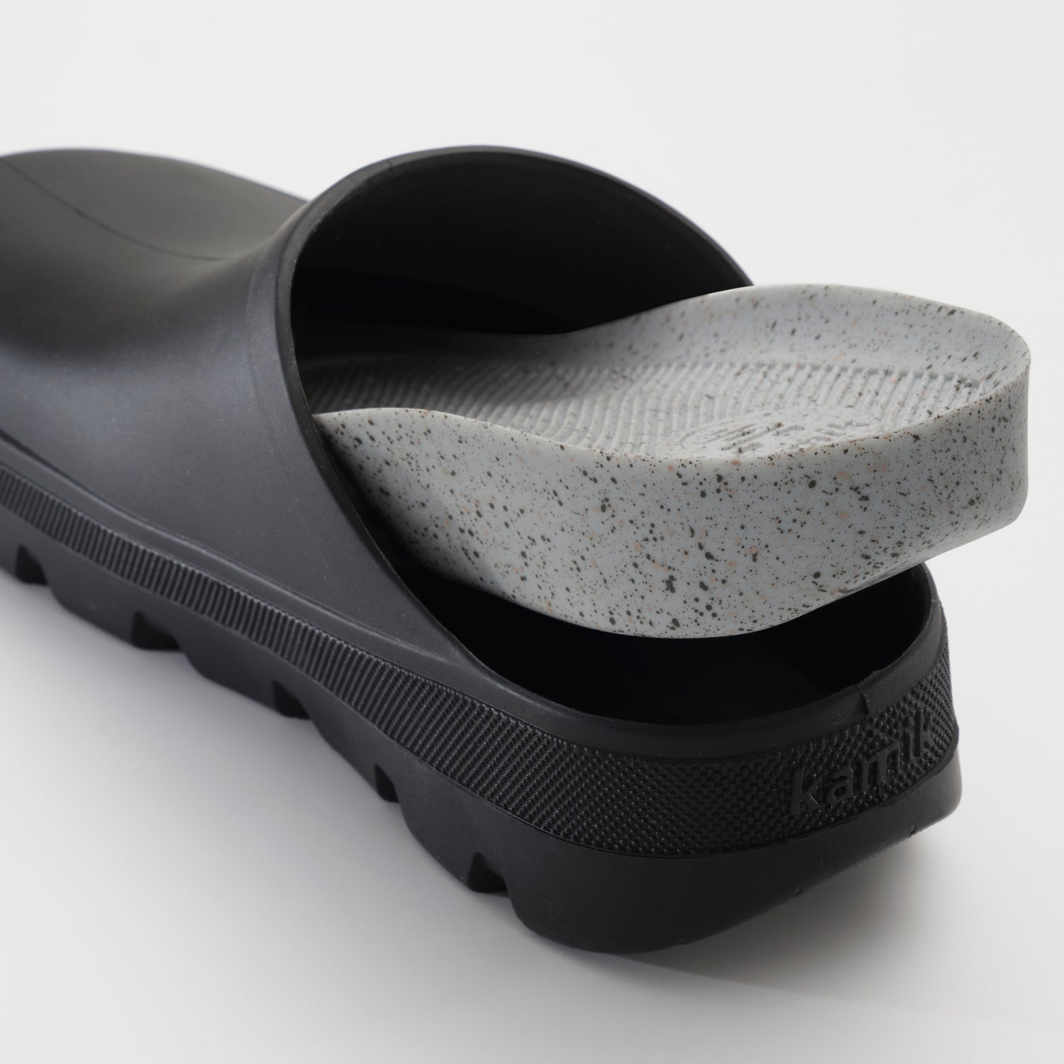 Black : Nova Unisex Waterproof Clogs - Insole View