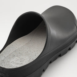 Black : Nova Unisex Waterproof Clogs - Three-Quarter Back View