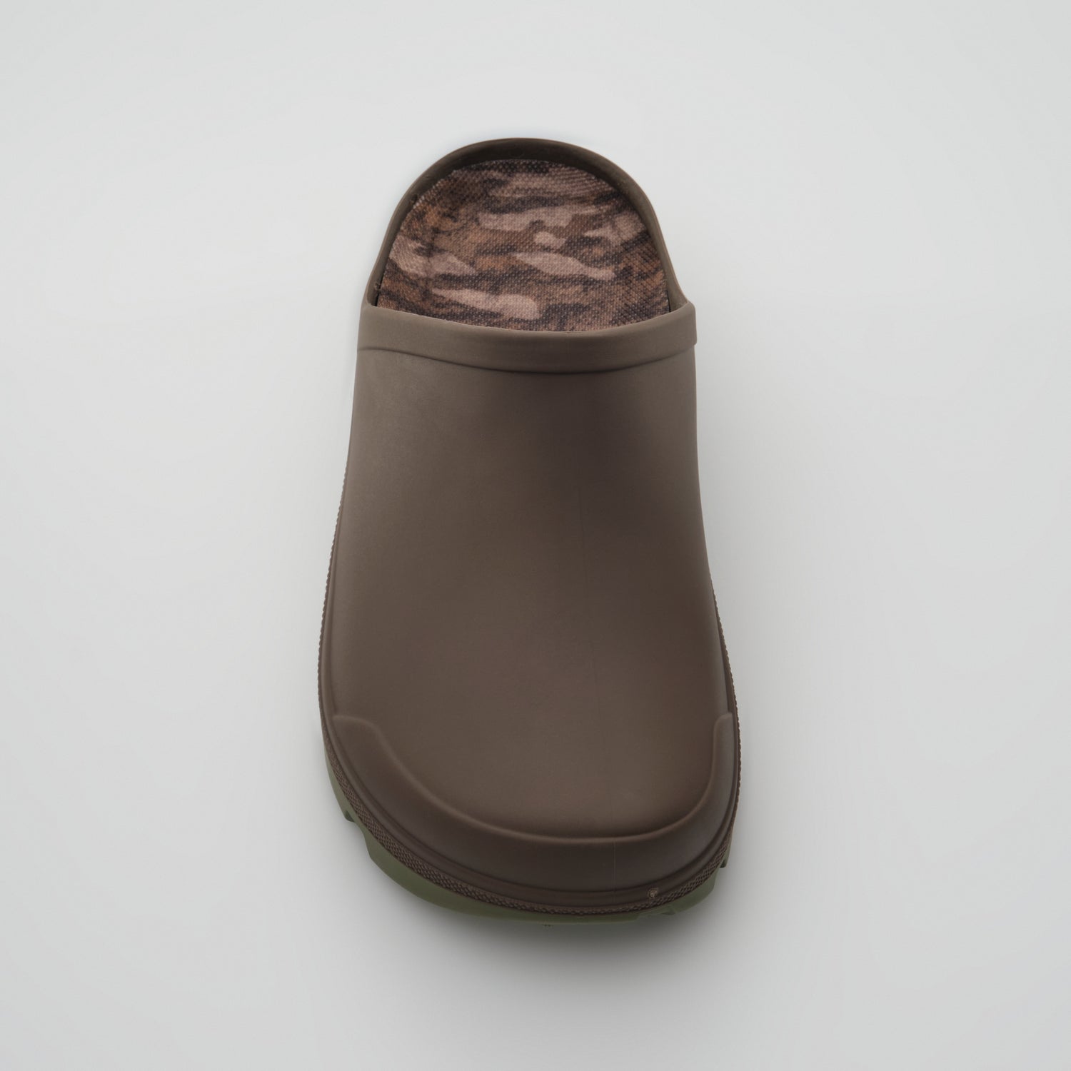Brown : Nova Unisex Comfort Clogs - Front View