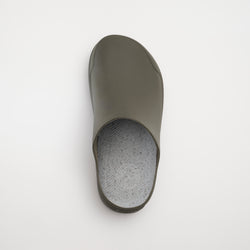 Dark Olive : Nova Unisex Waterproof Clogs - Top View