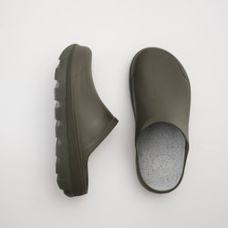 Dark Olive : Nova Unisex Waterproof Clogs - Pair View