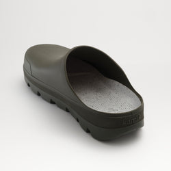 Dark Olive : Nova Unisex Waterproof Clogs - Back View