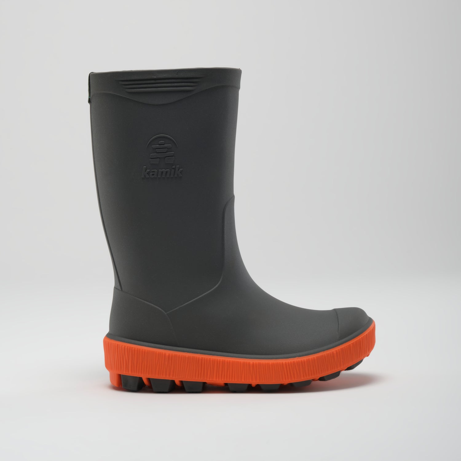 Charcoal : Riptide Kids' Rain Boots - Side View
