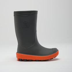 Charcoal : Riptide Kids' Rain Boots - Side View