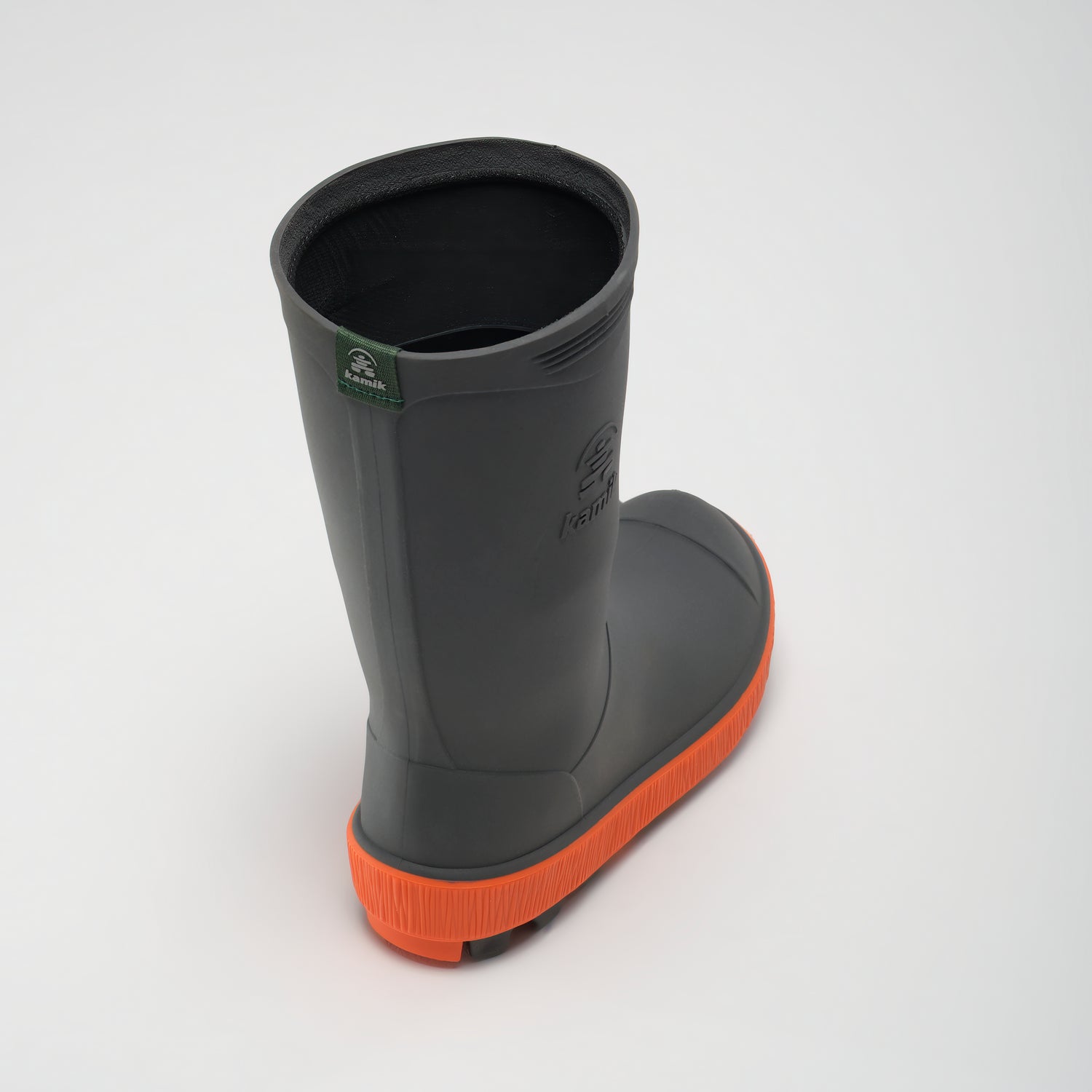Charcoal : Riptide Kids' Rain Boots - Top View