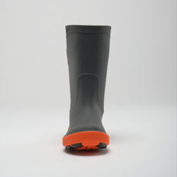 Charcoal : Riptide Kids' Rain Boots - Front View