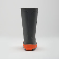Charcoal : Riptide Kids' Rain Boots - Back View