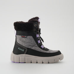 Charcoal : Seeker F Kids Winter Boots - Side View
