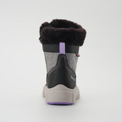 Charcoal : Seeker F Kids Winter Boots - Back View