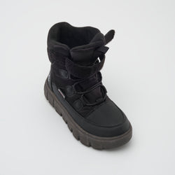 Black : Seeker Kids Winter Boots - Three-Quarter Front View